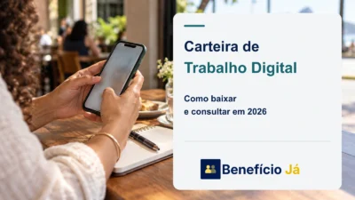 Baixar carteira de trabalho digital: passo a passo para consultar em 2026. Capa do Benefício Já.