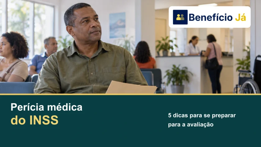 Perícia médica INSS: 5 dicas para não ter o auxílio-doença negado. Capa do Benefício Já.